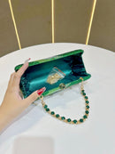 Luxury Black Rhinestone Evening Clutch Bag Women Crystal Sparkle Formal Purse with Chain Strap for Wedding Party Prom - RnR Galore