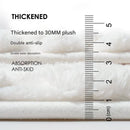 Luxury Plush Memory Foam Bath Mat with Foot Drying Panel - Super Absorbent & Non - Slip Bathroom Rug(Checkered gray) - RnR Galore