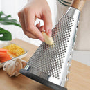 Manual Food Processor - Grater, Grinder & Slicer with Wooden Handle 27cm - RnR Galore