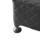 Mattress Base Ensemble Queen Size Solid Wooden Slat in Charcoal with Removable Cover - RnR Galore