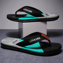 Men's Flip Flops with EVA - PVC Dual Sole, Black for Comfort & Style for Summer Beach & Daily Wear(39) - RnR Galore