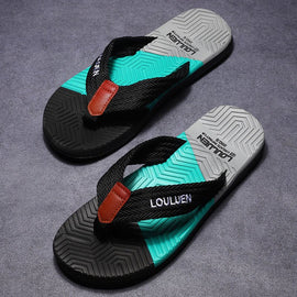 Men's Flip Flops with EVA - PVC Dual Sole, Black for Comfort & Style for Summer Beach & Daily Wear(41) - RnR Galore