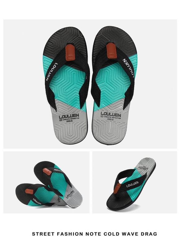 Men's Flip Flops with EVA - PVC Dual Sole, Black for Comfort & Style for Summer Beach & Daily Wear(45) - RnR Galore