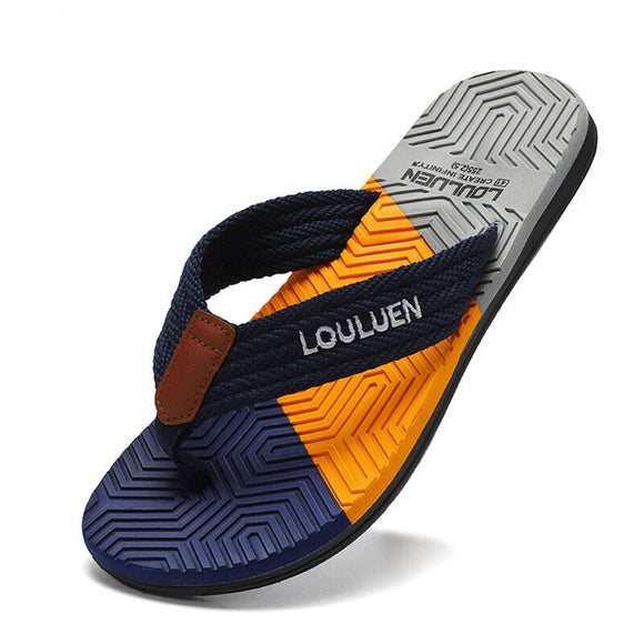 Men's Flip Flops with EVA - PVC Dual Sole, Blue for Comfort & Style for Summer Beach & Daily Wear(41) - RnR Galore