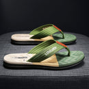 Men's Flip Flops with EVA - PVC Dual Sole, Green for Comfort & Style for Summer Beach & Daily Wear(42) - RnR Galore