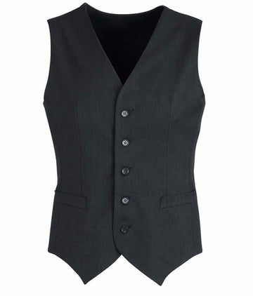 Mens Peaked Vest Waistcoat w/ Knitted Back Suit Formal Wedding Dress Up - Charcoal - 117 - RnR Galore