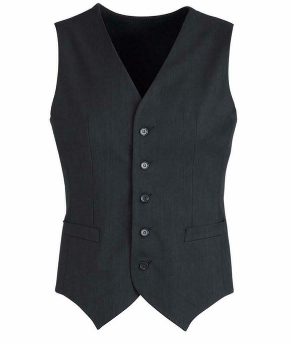Mens Peaked Vest Waistcoat w/ Knitted Back Suit Formal Wedding Dress Up - Charcoal - 127 - RnR Galore