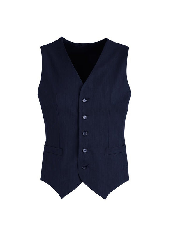 Mens Peaked Vest Waistcoat w/ Knitted Back Suit Formal Wedding Dress Up - Navy - 117 - RnR Galore