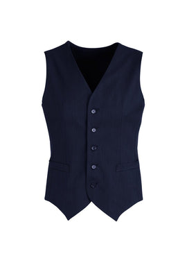 Mens Peaked Vest Waistcoat w/ Knitted Back Suit Formal Wedding Dress Up - Navy - 122 - RnR Galore