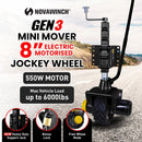 Mini Mover Gen3 12V 550W Electric Motorised Jockey Wheel - Black - RnR Galore
