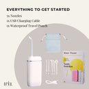 Mini Water Flosser Rechargeable Cordless Cleaner - Travel Oral Irrigator White - RnR Galore