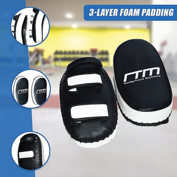 MMA Kick Boxing Pads Curved Strike Shield Muay Thai Punching Focus Pad - RnR Galore