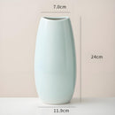 Modern Ceramic Vase Set (3 - Piece): Minimalist Home Decor for Living Room Flower Arrangements (Blue) | Other Styles Available in Store - RnR Galore
