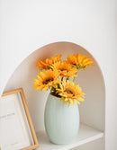 Modern Ceramic Vase Set (3 - Piece): Minimalist Home Decor for Living Room Flower Arrangements (Blue) | Other Styles Available in Store - RnR Galore