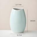 Modern Ceramic Vase Set (3 - Piece): Minimalist Home Decor for Living Room Flower Arrangements (Blue) | Other Styles Available in Store - RnR Galore