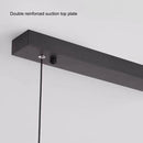Modern Minimalist Trapezoid Pendant Light Adjustable LED Bar Light Black - RnR Galore