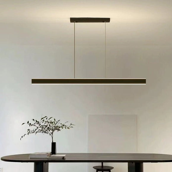 Modern Minimalist Trapezoid Pendant Light Adjustable LED Bar Light White - RnR Galore