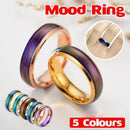 Mood Colour Changing Ring Temperature Sensitive Stainless Steel US Size 8 - Rose Gold - RnR Galore