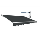 Motorised Outdoor Folding Arm Awning Retractable Sunshade Canopy Grey 5.0m x 2.5m - RnR Galore