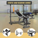 Multi Station Home Gym Weight Bench Press Leg Equipment Set Fitness Exercise - RnR Galore