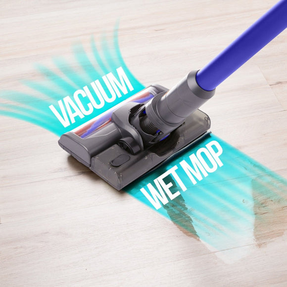 MyGenie H20 PRO Wet Mop 2 - IN - 1 Cordless Stick Vacuum Cleaner Handheld Recharge - Blue - RnR Galore