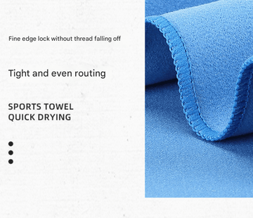 Navy Blue Extra Large Double - Sided Microfiber Beach Towel - Quick - Dry & Sand - Free with Snap Buckle (80 x 160cm) - RnR Galore