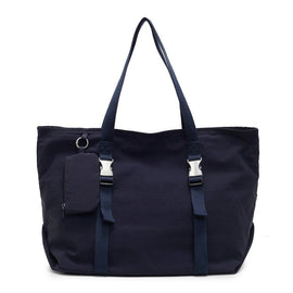 Navy Blue Modern Utility Tote Bag for Women - Large Capacity Shoulder Bag with Detachable Pouch for Work, School & Travel - RnR Galore