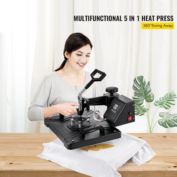 New Digital Clamshell 12" X 15" (29 X 38cm) Heat Transfer Press T-Shirt Sublimation Machine - RnR Galore