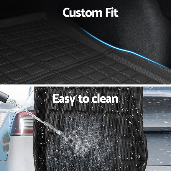 NEW Tesla Model 3 Highland 2024 Boot Liner Rear Frunk Cargo Trunk Mats Weisshorn - RnR Galore