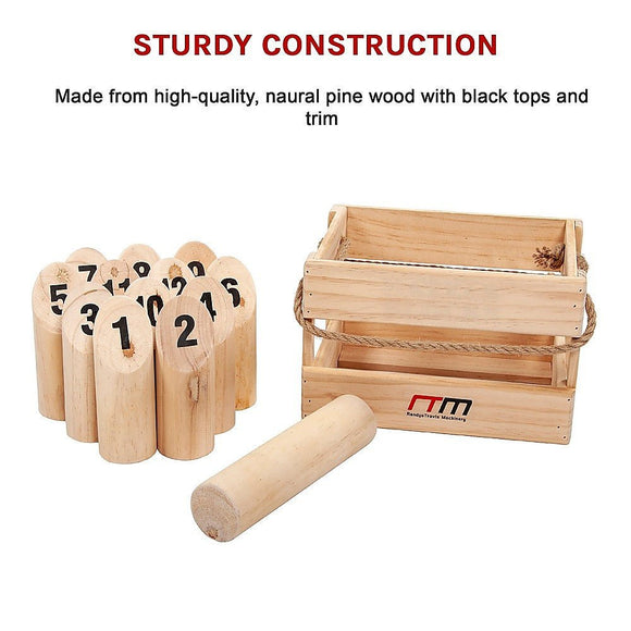Number Toss Wooden Set Outdoor Games with Carry Case - RnR Galore