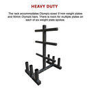 Olympic Weight Tree Bar Rack Holder Storage - RnR Galore