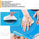 Orange Reusable Non - Stick Silicone Rolling Dough Mat Cake Pastry Baking Fondant Sheet - 29*26cm - RnR Galore