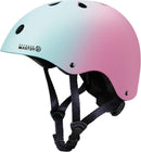 Outdoor Master Youth & Kids Bike Helmet - Adjustable Multi - Sports Skateboard Helmet with Removable Liners for Balance Bike, Toddler Scooter, One Wheel Hoverboard - Blue pink gradient - Small - RnR Galore