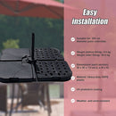Outdoor Patio 4 - Piece Cantilever Offset 3M Umbrella Base Stand Weight Water Sand - RnR Galore