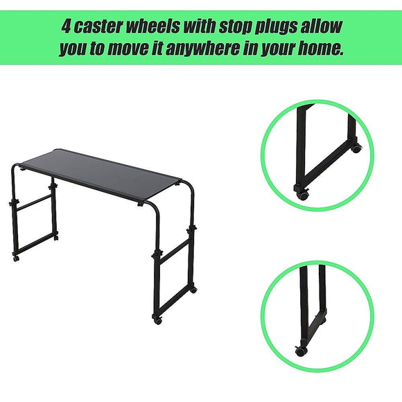 Overbed Table Work Laptop Desk with Wheels - RnR Galore