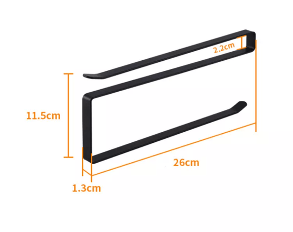 Paper Roll Holder Under Cabinet Black - RnR Galore