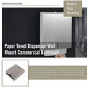Paper Towel Dispenser Wall Mount Commercial Bathroom - RnR Galore