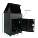 Parcel Delivery Drop Box Mailbox - Secure Home Package Post Locker 44x35x58cm - RnR Galore