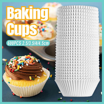 Patty Pans Muffin Cases Choc 600/Pk Cake Boards Cupcake Liners Boxes Baking Cups - 600PCS - 4.5CM - RnR Galore