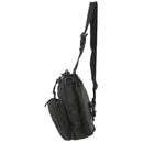 Pierre Cardin Cross Body Tactical Sling Bag Rucksack Army Style in Black - RnR Galore