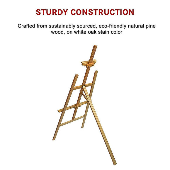 Pine Wood Easel Artist Art Display Painting Shop Tripod Stand Wedding - RnR Galore