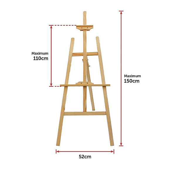 Pine Wood Easel Artist Art Display Painting Shop Tripod Stand Wedding - RnR Galore