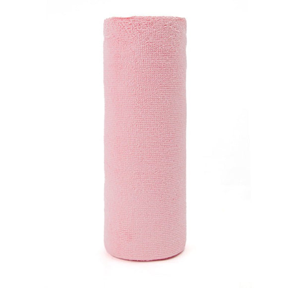 Pink 4 - Roll Pack, 80 Sheets Reusable Tear - Off Microfiber Cleaning Cloths - Non - Stick Oil & Absorbent Kitchen Wipes - RnR Galore