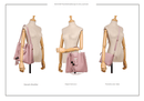Pink Chic 3 - Piece Women's Handbag Set - PU Leather Tote, Crossbody Bag & Clutch Purse - RnR Galore