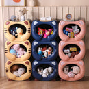 Pink Cute Cat - Themed Stackable Storage Bin - Multi - purpose Pet Bed & Toy Organizer - RnR Galore