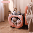 Pink Cute Cat - Themed Stackable Storage Bin - Multi - purpose Pet Bed & Toy Organizer - RnR Galore