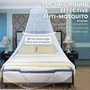 Pink Hanging Princess Bed Canopy Mosquito Net - Dome Bedding for Dorm Rooms & Bedrooms (Fits ≤1.5m Beds) - RnR Galore