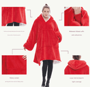 Pink Oversized Wearable Blanket Hoodie - Ultra Soft & Cozy Snuggle Pullover for Adults - RnR Galore