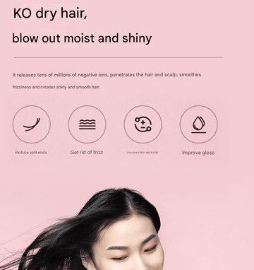 Pink Ultra - Lightweight Ionic Cordless Hair Dryer, USB Rechargeable Portable Blow Dryer with Cool Air for Travel & Home - RnR Galore