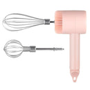 Pink Wireless charging handheld mixer, 30W with three - speed settings. Dual whisk heads designed for whipping eggs, cream, and batter. Suitable for both kitchen and outdoor use, also an ideal gift. - RnR Galore